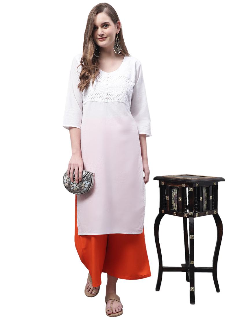 women solid straight fit palazzo - 21674064 - Standard Image - 4