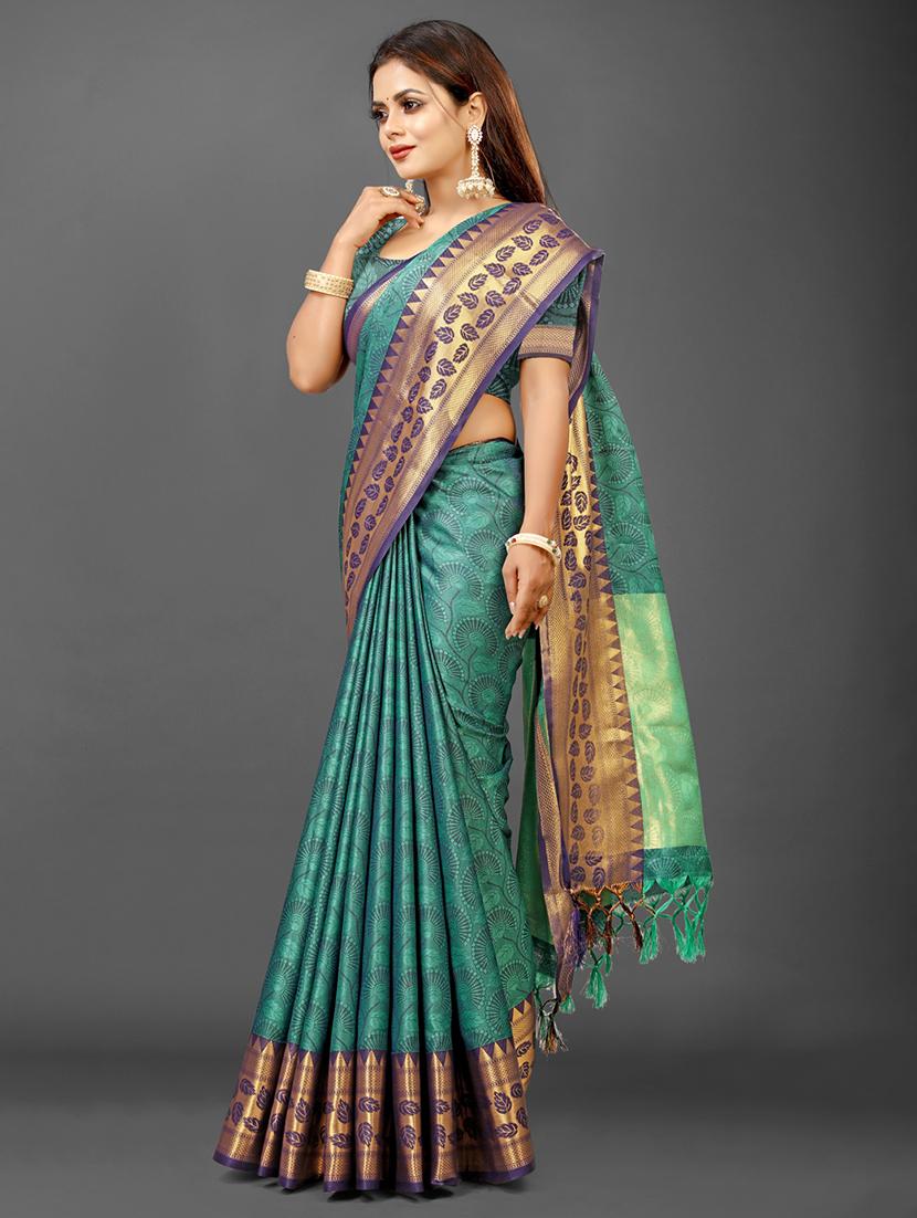 women zari work mysore saree - 21674581 - Standard Image - 1