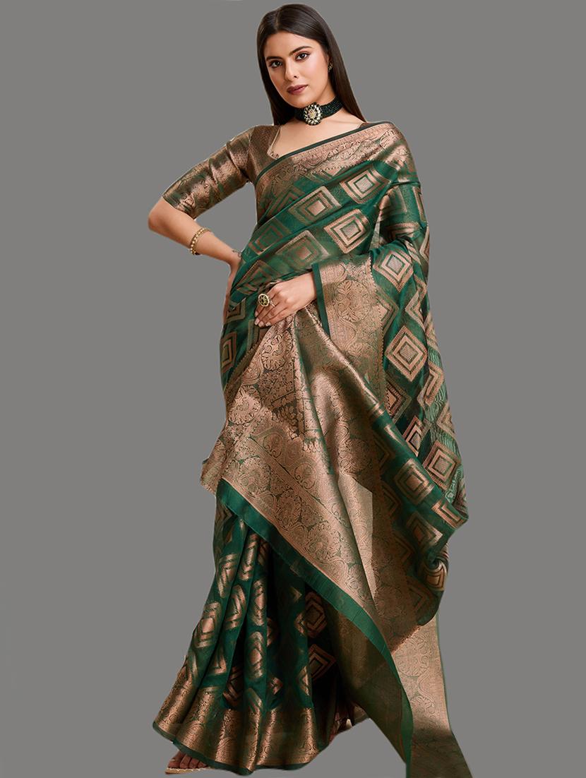 women zari work banarasi saree - 21674606 - Standard Image - 1