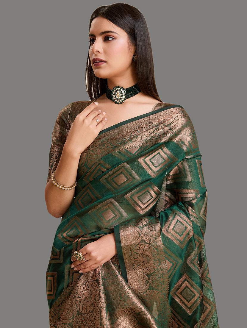 women zari work banarasi saree - 21674606 - Standard Image - 4