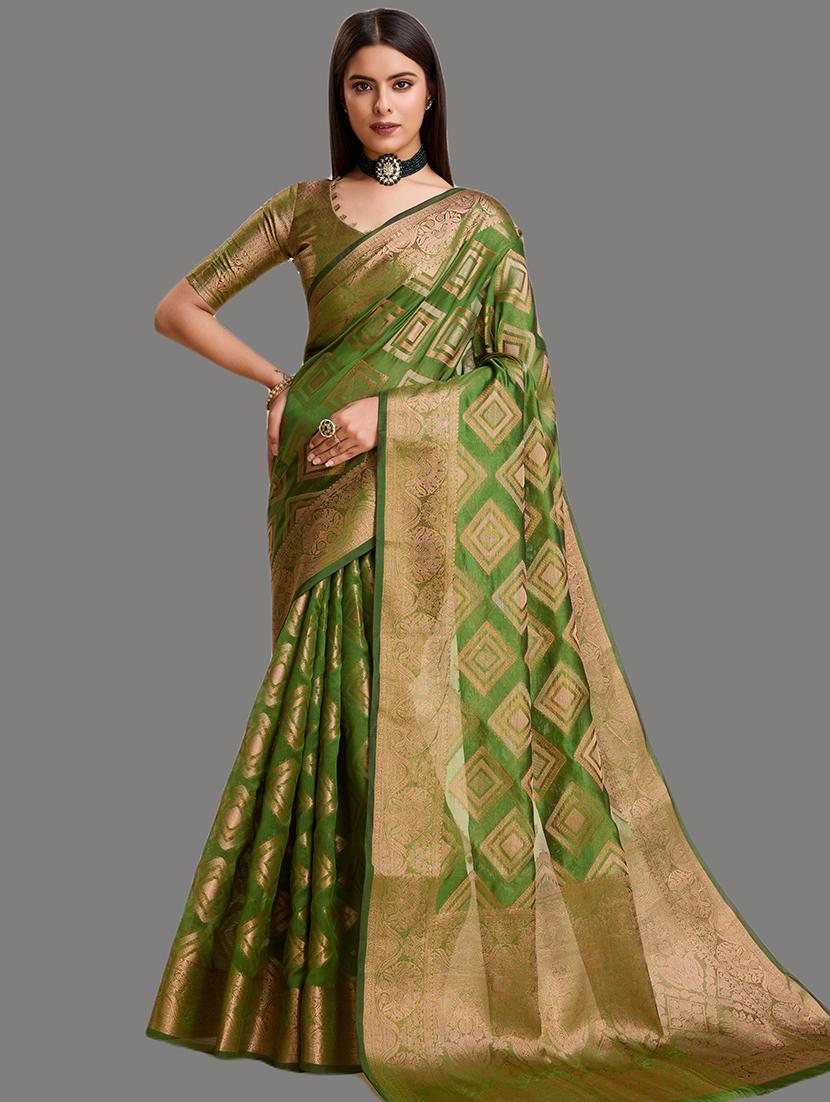 women zari work banarasi saree - 21674610 -  Zoom Image - 0