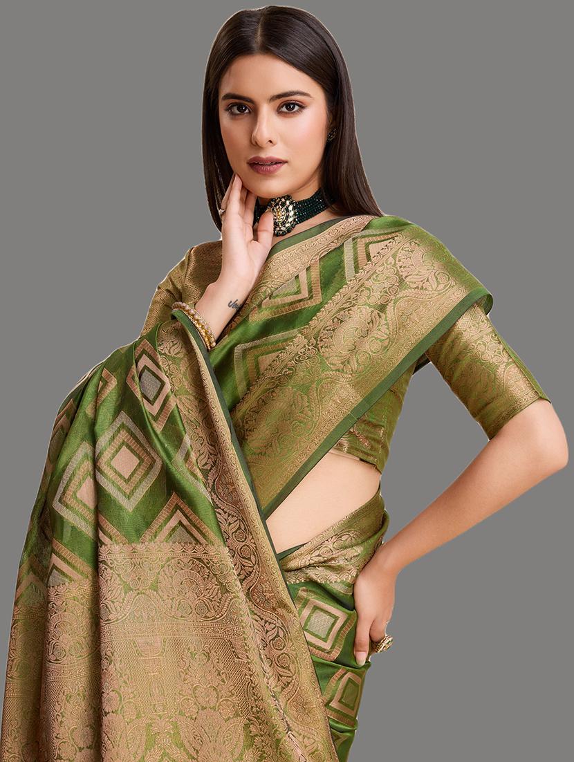 women zari work banarasi saree - 21674610 - Standard Image - 4