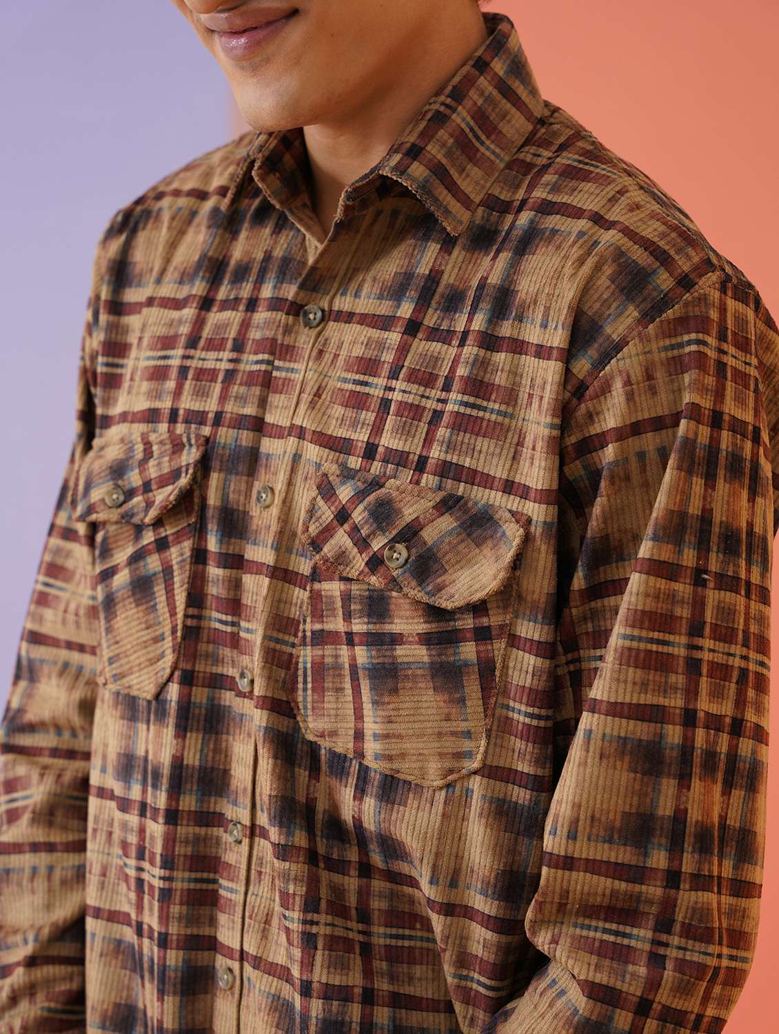 men checkered long sleeve regular fit casual shirt - 21674652 -  Standard Image - 6