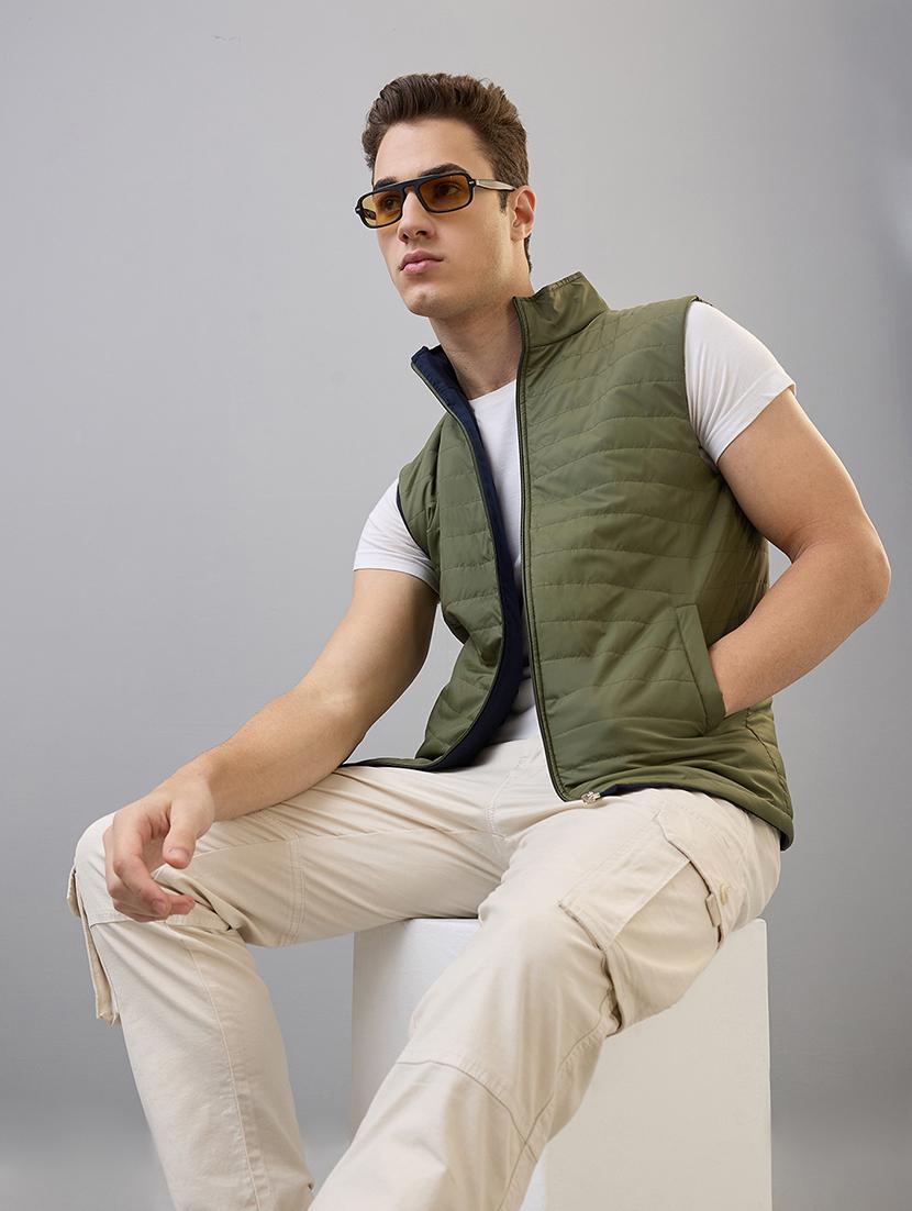 men sleeveless reversible puffer jacket - 21674735 - Standard Image - 1