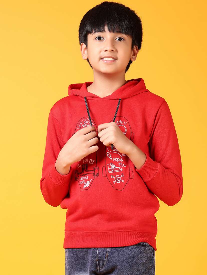 boys front print long sleeve sweatshirt - 21675076 -  Standard Image - 1