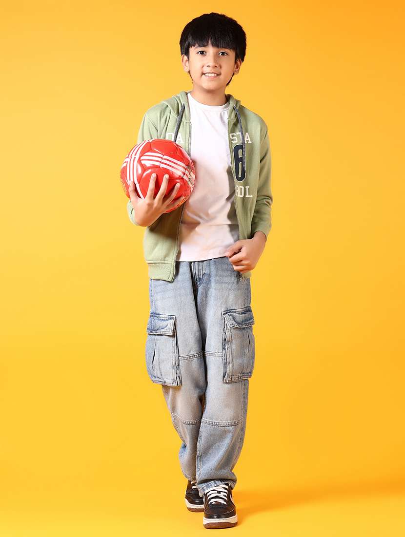 boys printed long sleeve hooded sweatshirt - 21675101 -  Standard Image - 4