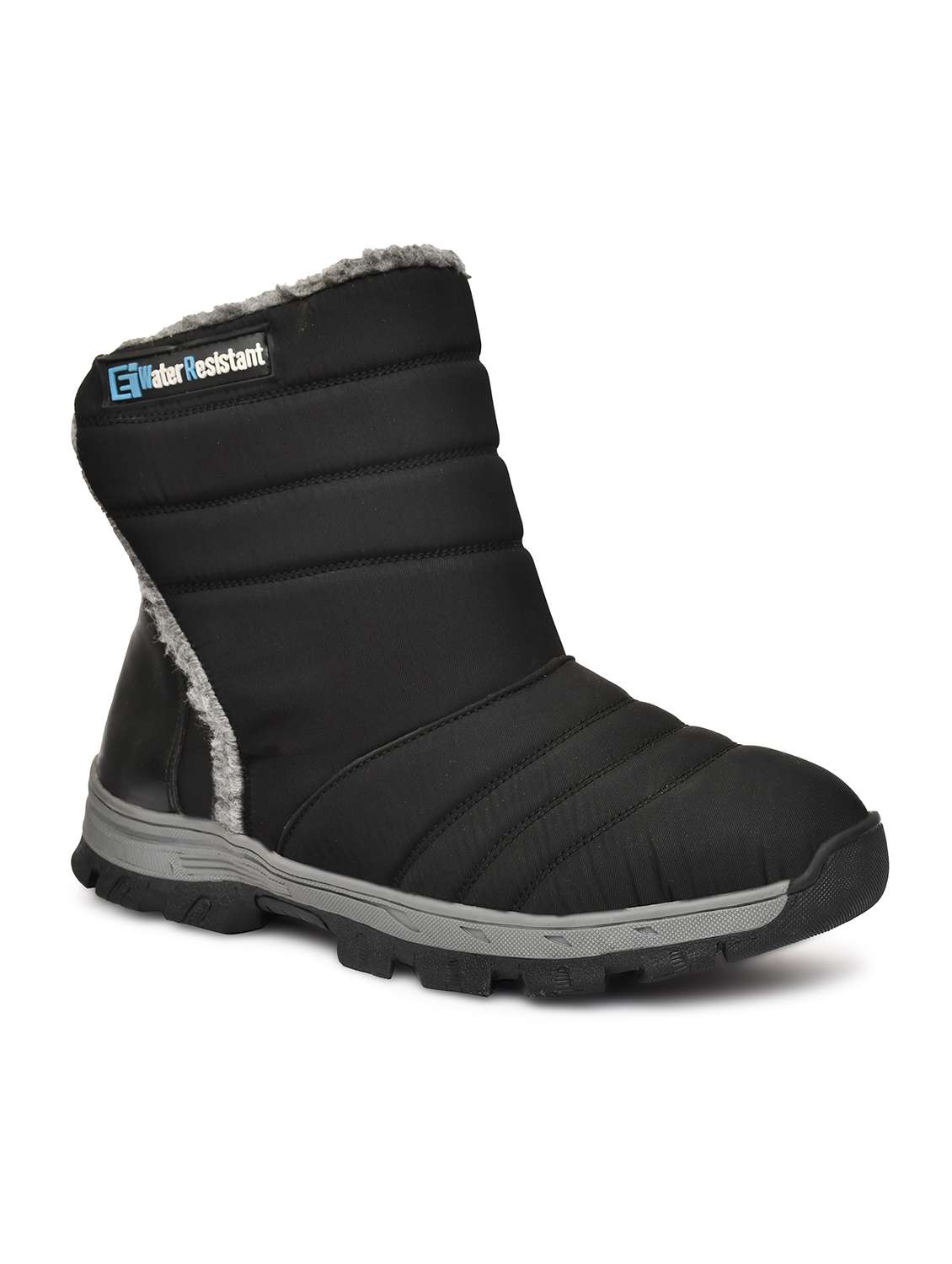 men solid winter wear boots - 21675230 -  Standard Image - 1