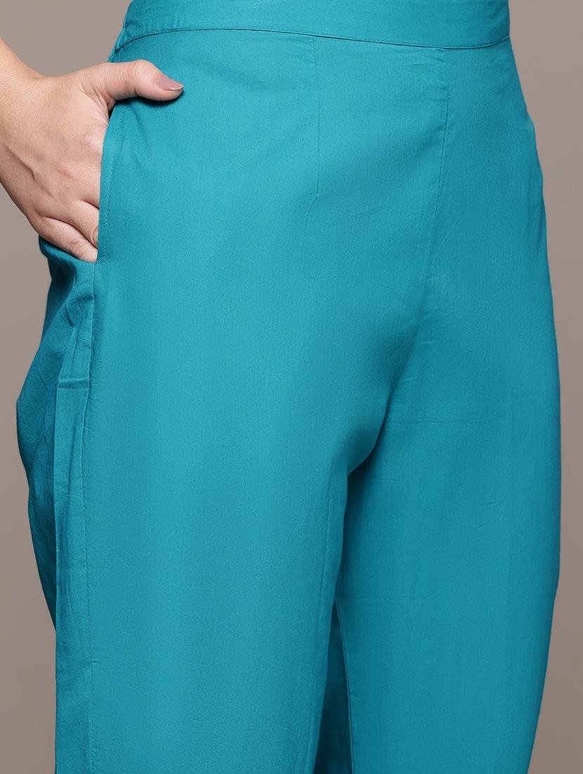 women three quarter sleeve kurta pant with dupatta set - 21675289 - Standard Image - 6