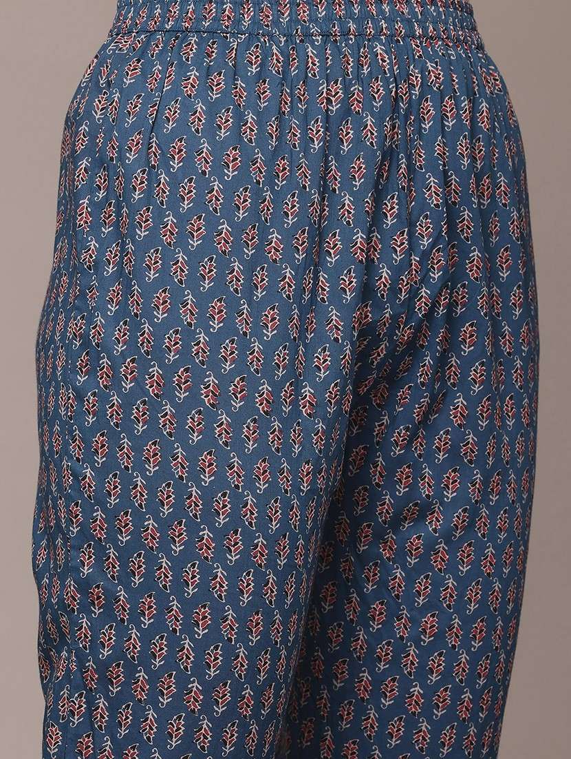 women three quarter sleeve kurta pant with dupatta set - 21675338 -  Standard Image - 6