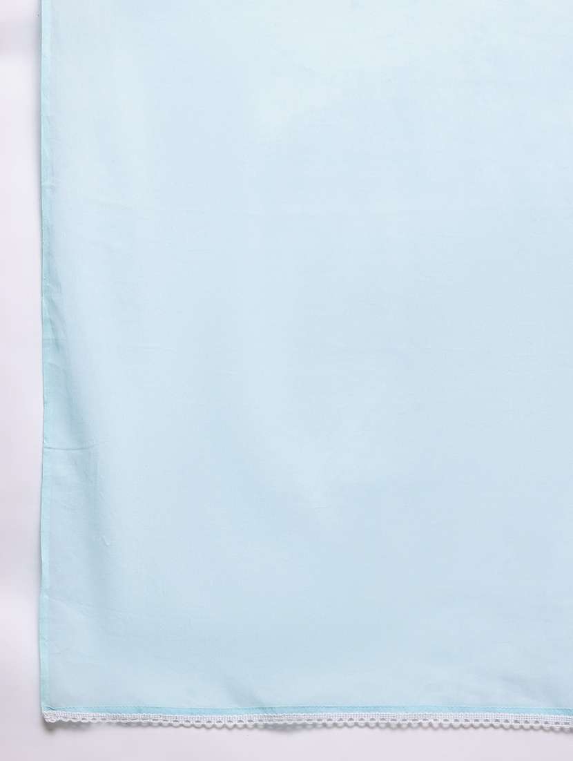 women plus size three quarter sleeve kurta pant with dupatta set - 21675355 -  Standard Image - 6