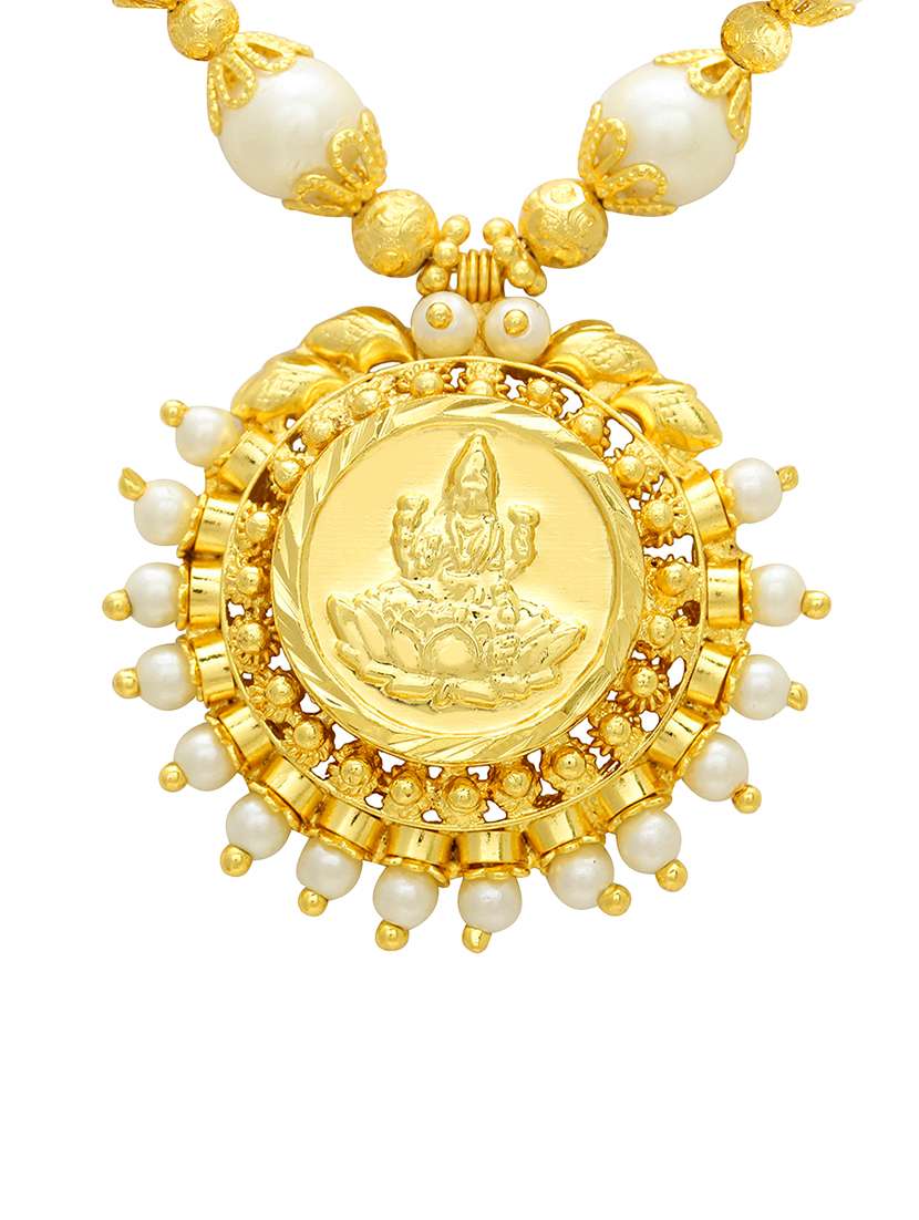 memoir lakshmi gold plated pendant - 21675423 -  Standard Image - 1
