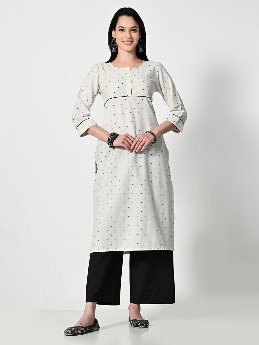 women self design three qurter sleeve kurta palazzo set - 21675426 - Standard Image - 1