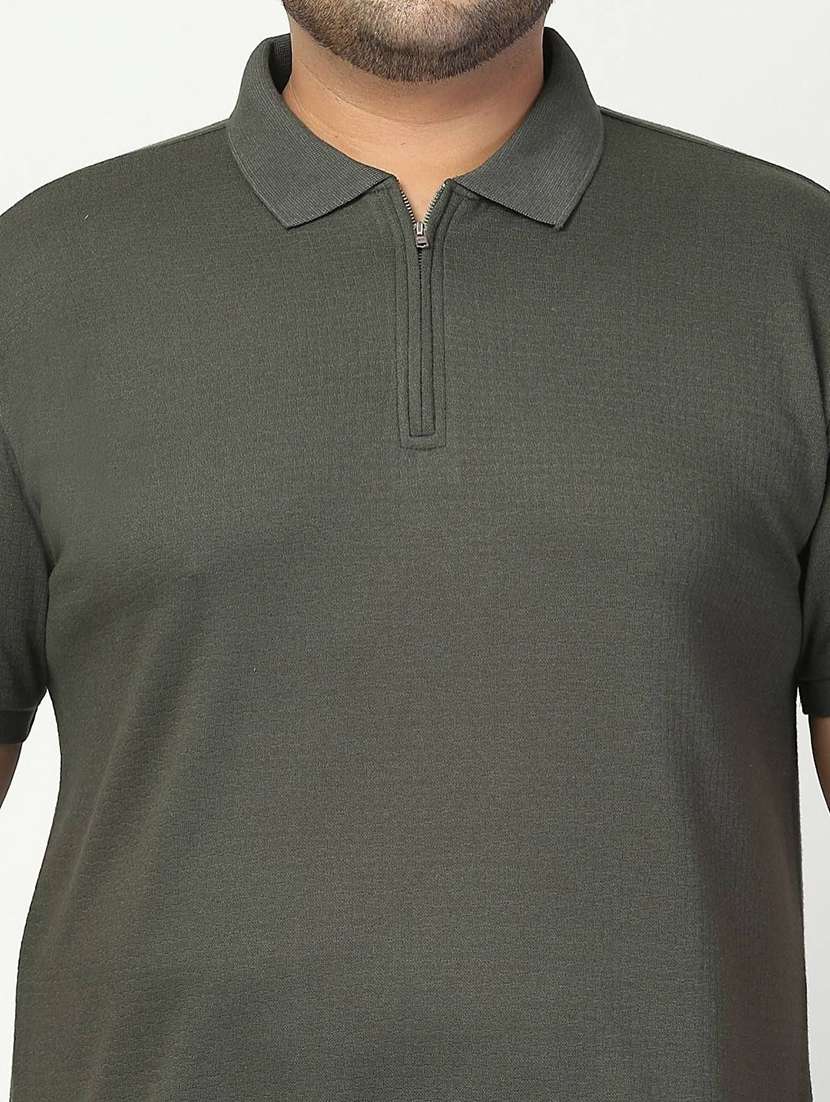 men solid plus size polo t-shirt - 21675496 -  Standard Image - 4