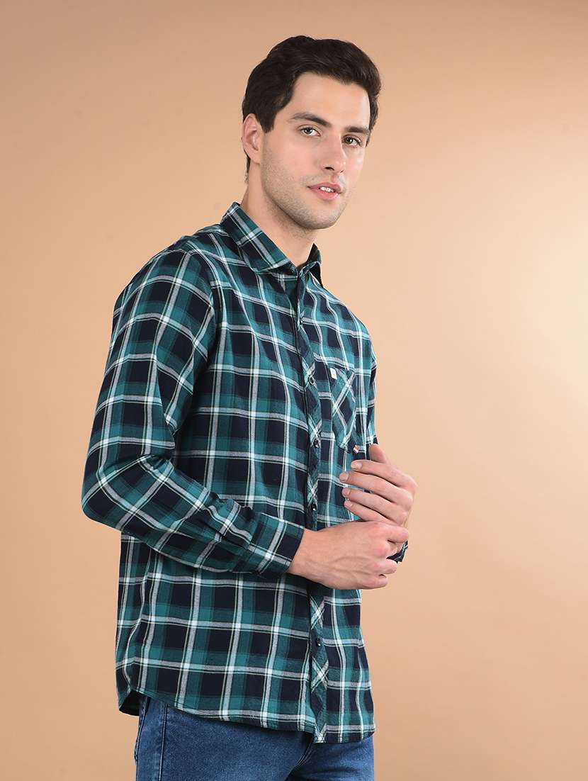 men check long sleeve casual shirt - 21675670 -  Standard Image - 1