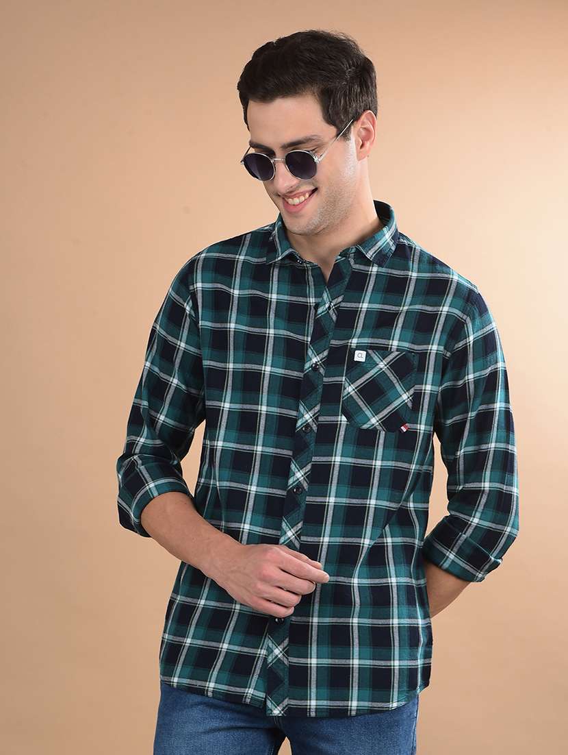 men check long sleeve casual shirt - 21675670 -  Standard Image - 4