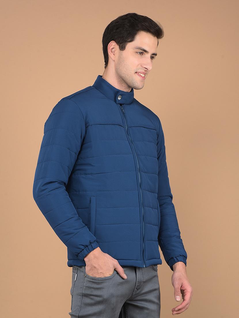 men solid long sleeve puffer jacket - 21675700 -  Standard Image - 1