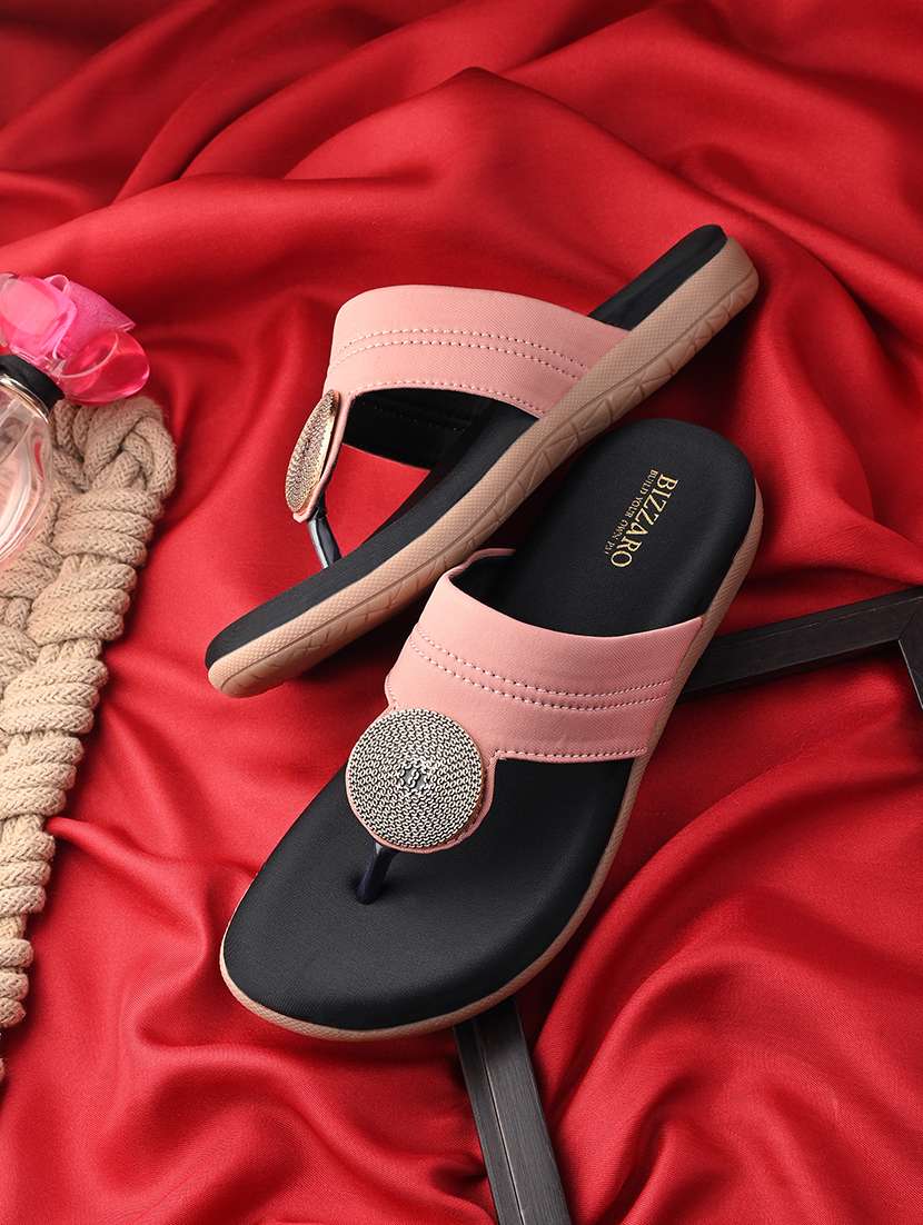 women embellished toe separator sandal