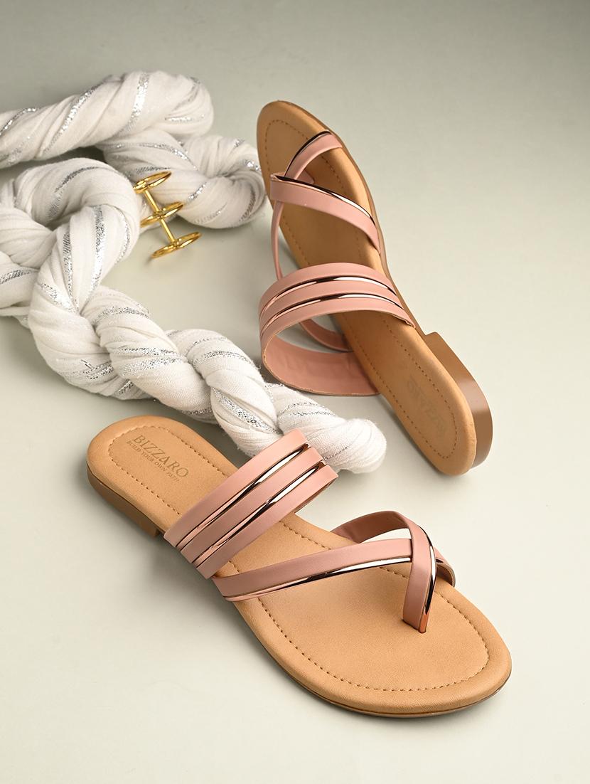 women peach one toe sandal - 21676037 -  Zoom Image - 0