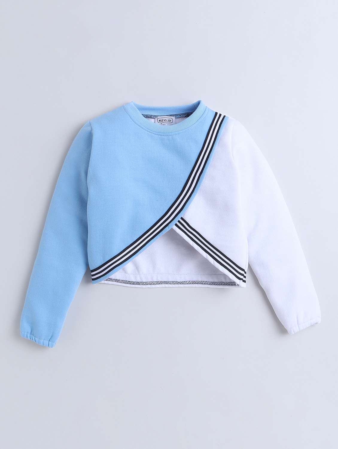 girls color block long sleeve sweatshirt - 21676041 - Standard Image - 1