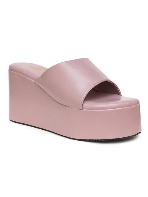 women solid slip on wedge sandal - 21676045 - Standard Image - 0