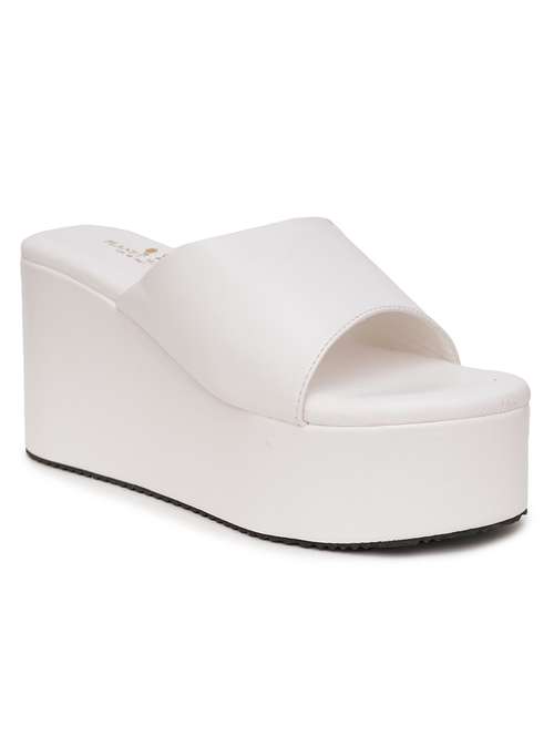 women solid slip on wedge sandal - 21676046 -  Standard Image - 0