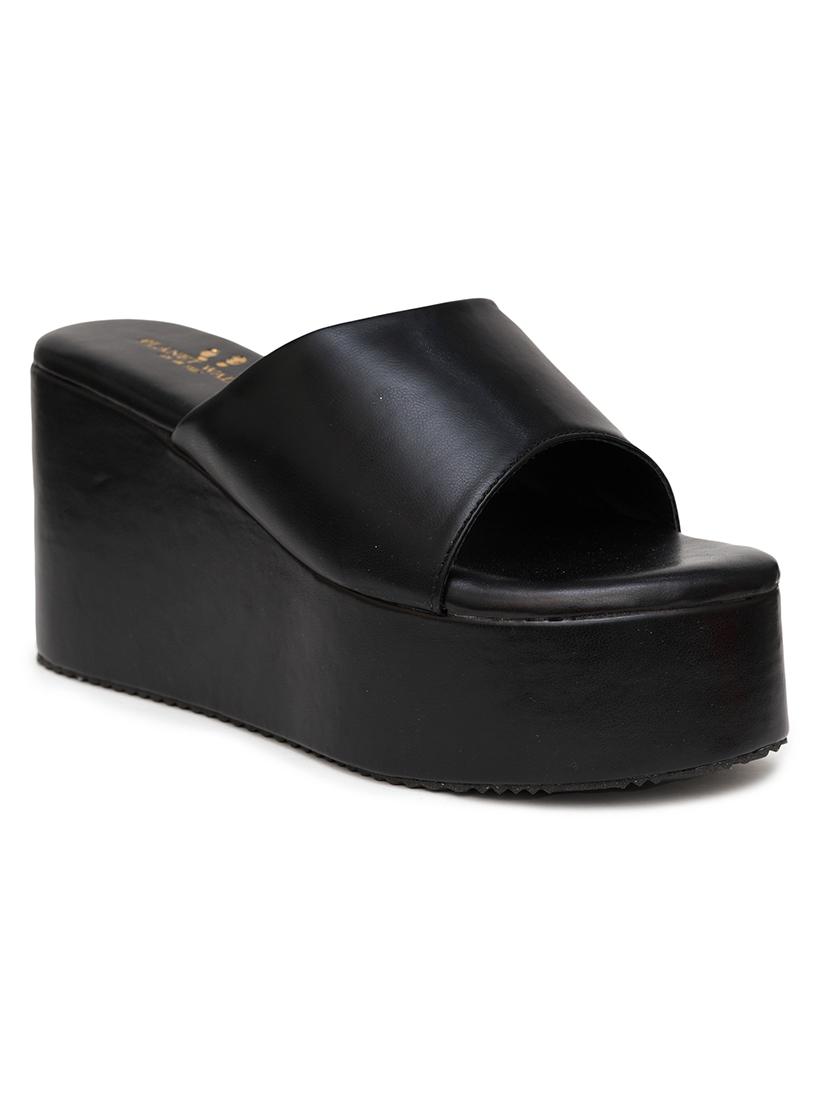 women solid slip on wedge sandal - 21676047 -  Zoom Image - 0