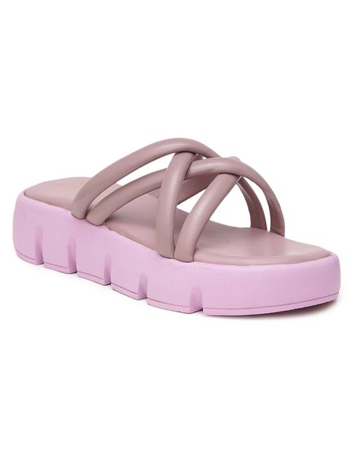 women lavender slip on sandal - 21676063 - Standard Image - 0