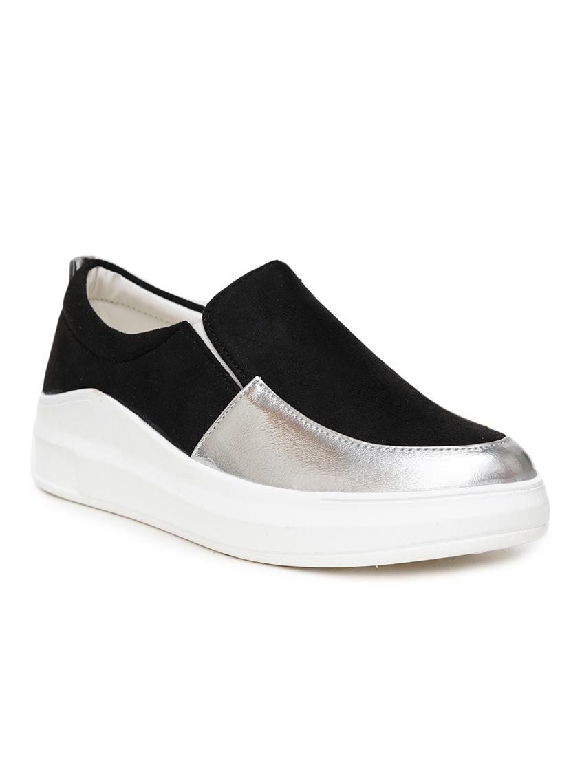 women black slip on casual shoes - 21676080 - Zoom Image - 0