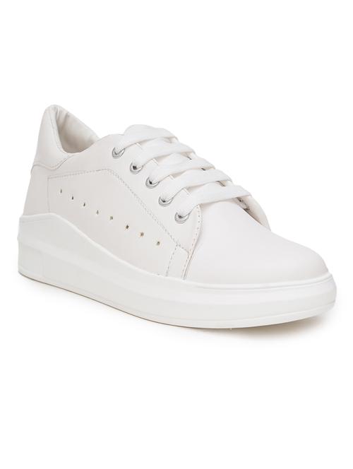 women white lace-up casual shoes - 21676082 -  Standard Image - 0