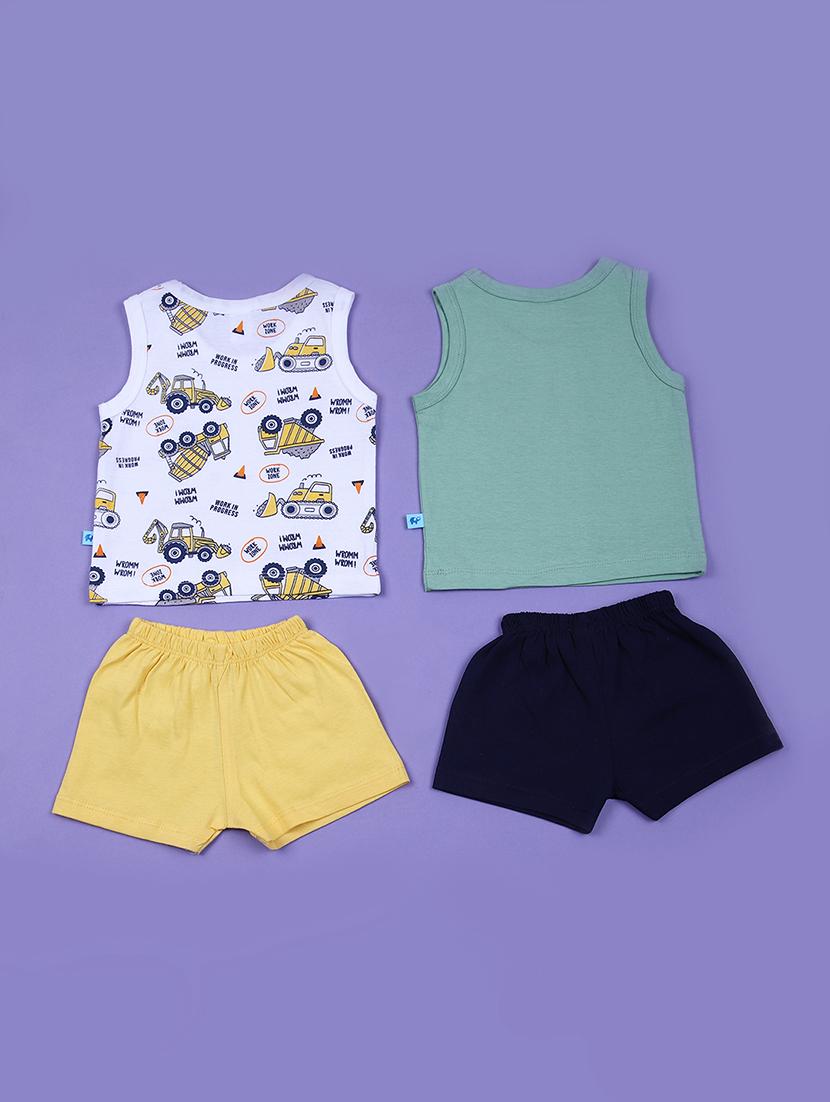 boys pack of 2 printed shorts sets - 21676130 - Standard Image - 1