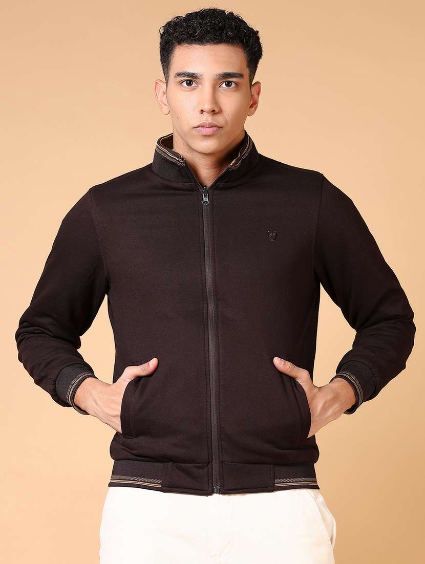 men long sleeves solid reversible casual jacket - 21676176 -  Standard Image - 1