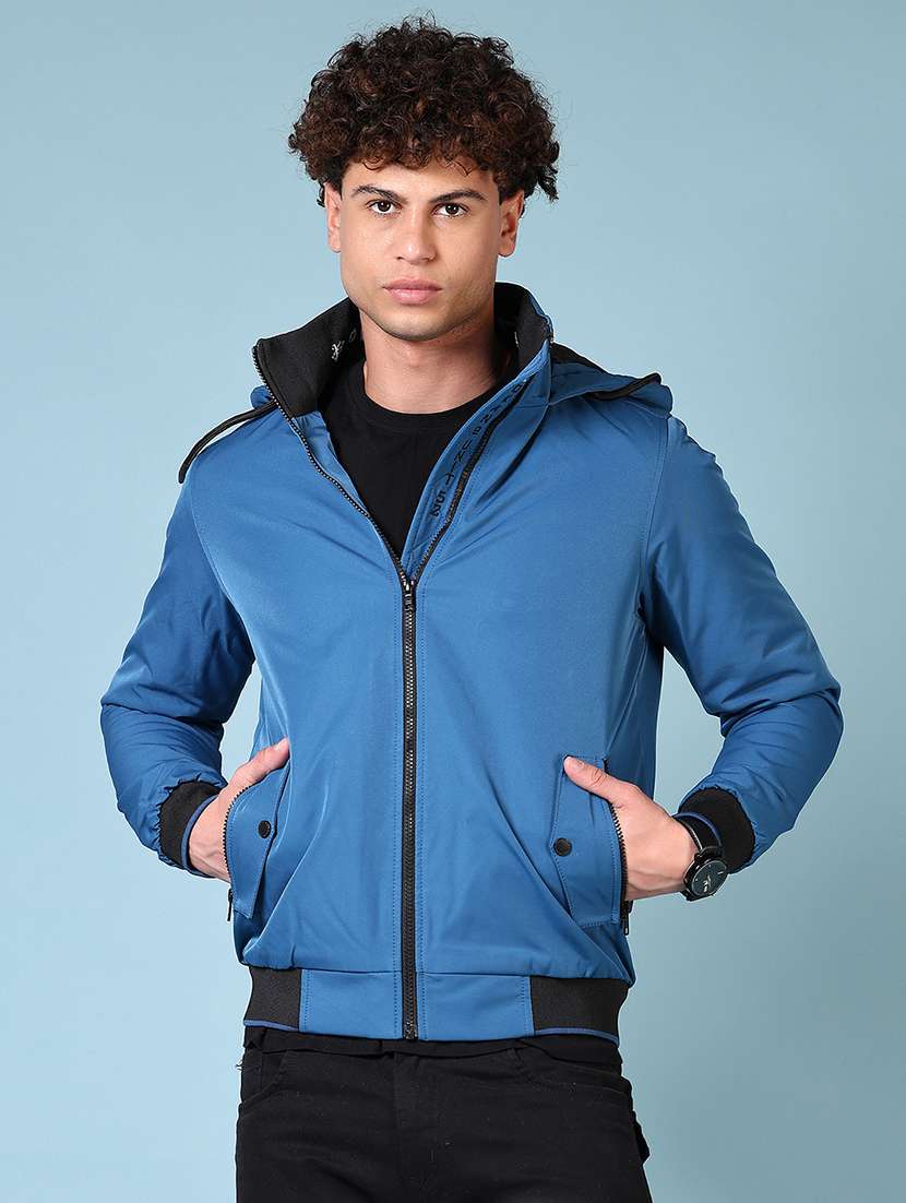 men long sleeves solid casual jacket