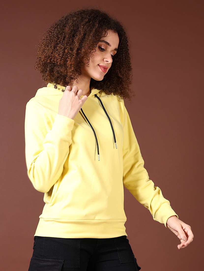 women long sleeves plain sweatshirt - 21676206 -  Standard Image - 1