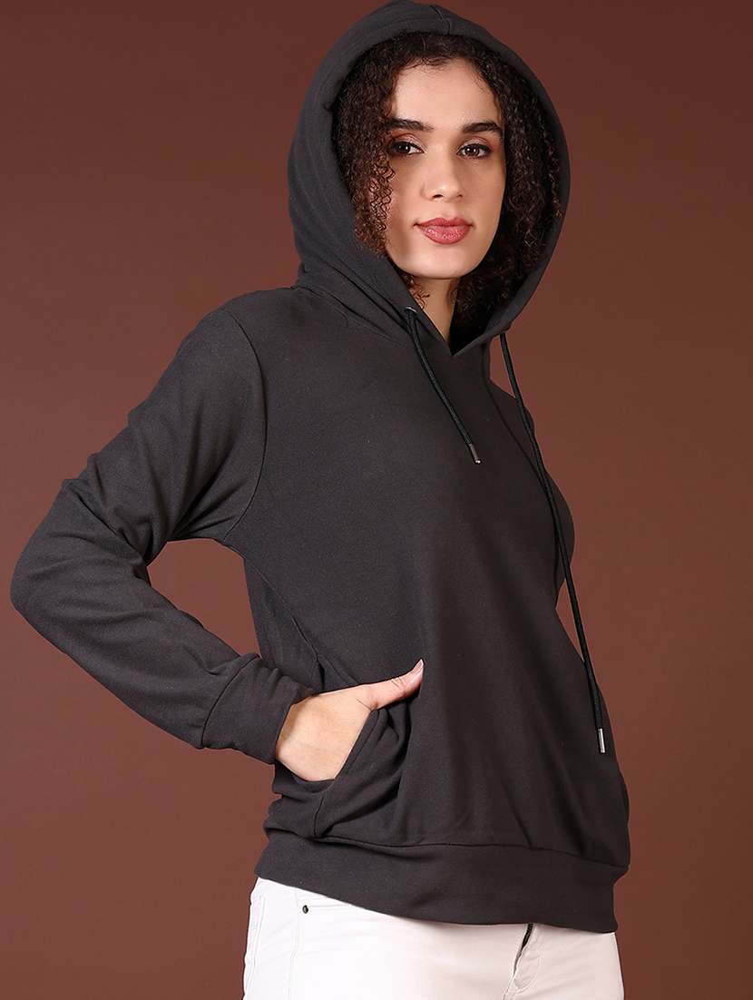 women long sleeves plain sweatshirt - 21676212 -  Standard Image - 1