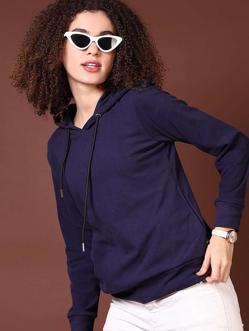 women long sleeves plain sweatshirt - 21676215 -  Standard Image - 1