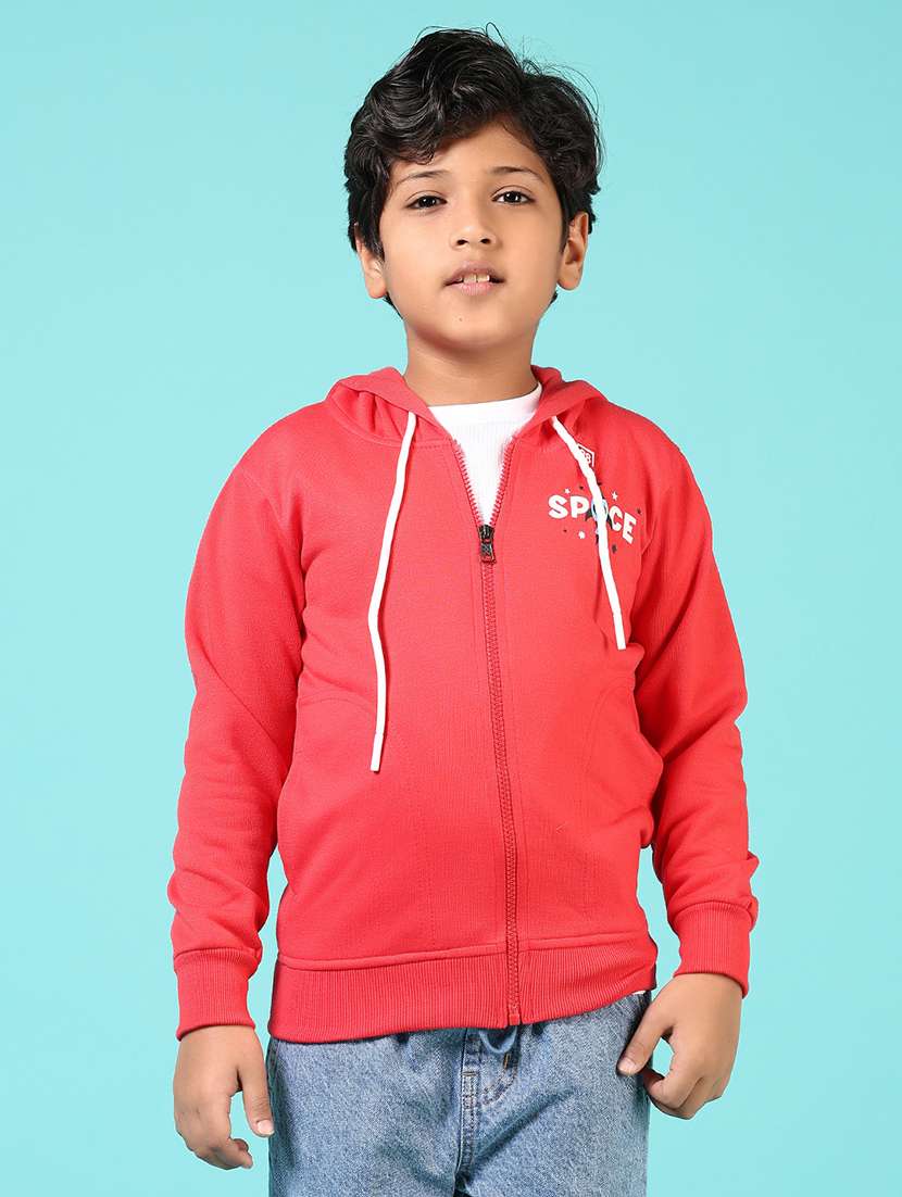 boys printed long sleeve hooded sweatshirt - 21676258 - Standard Image - 1