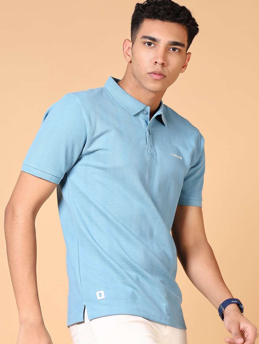 men solid short sleeve polo t-shirt - 21676262 -  Standard Image - 1