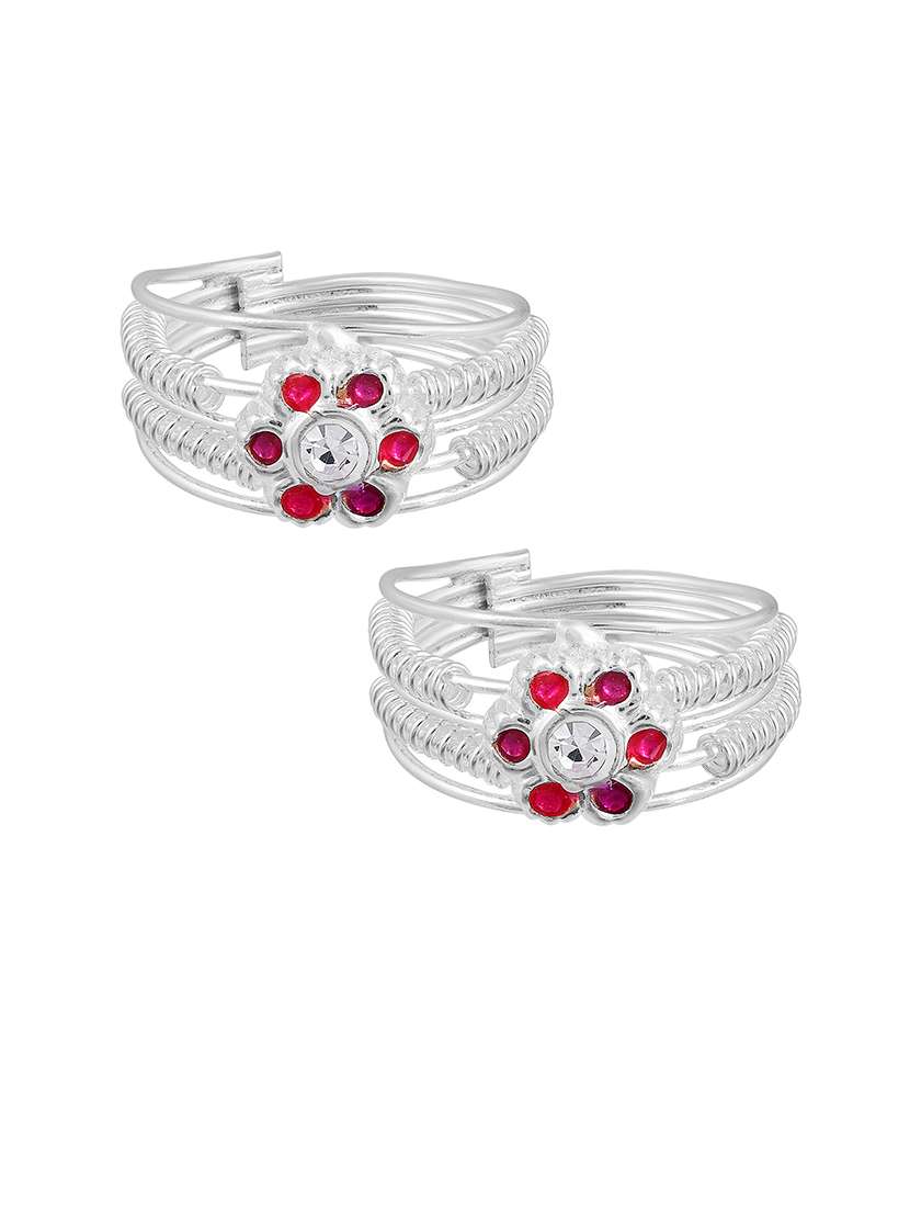 silver plated toe ring - 21676374 -  Standard Image - 1