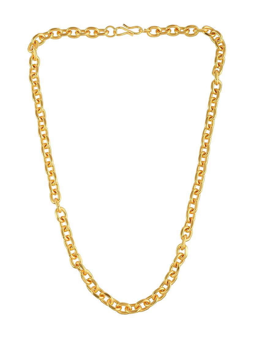 gold plated long chain - 21676533 -  Standard Image - 1