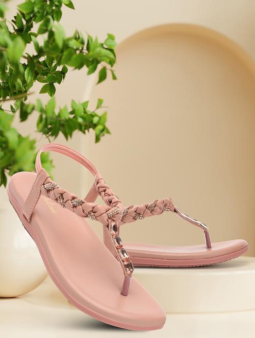 women solid back strap sandal - 21676608 - Standard Image - 0