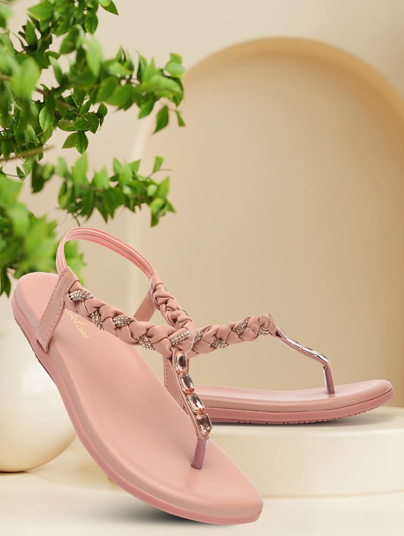 women solid back strap sandal - 21676608 - Zoom Image - 0