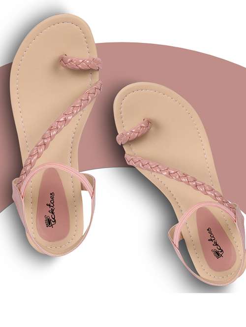 women solid back strap sandal - 21676615 - Standard Image - 0