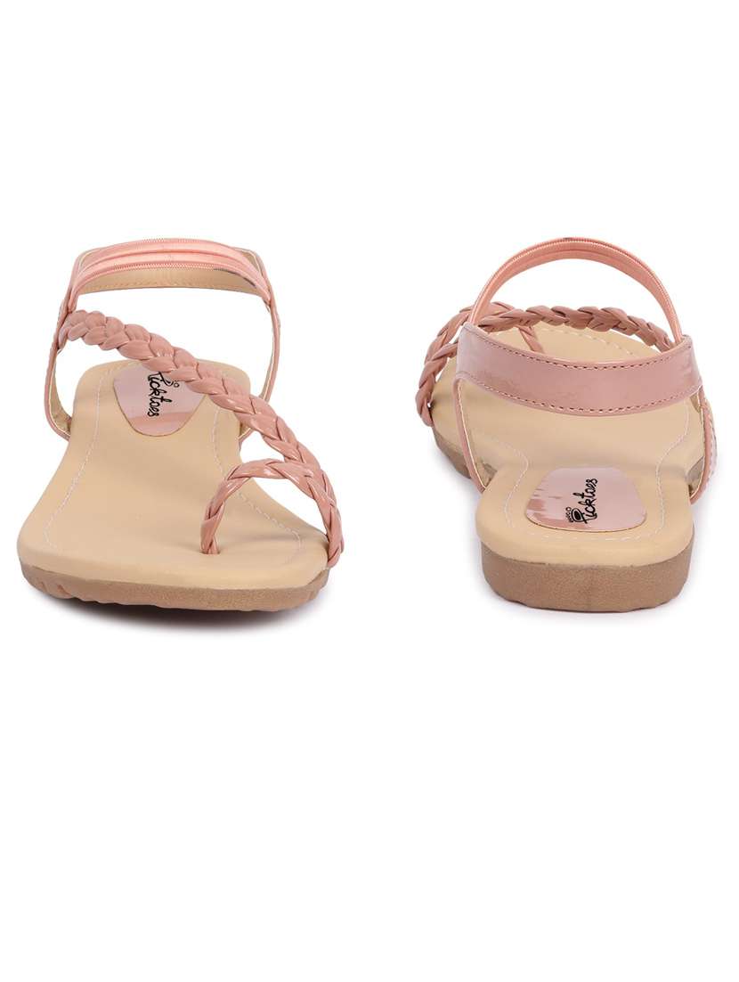 women solid back strap sandal - 21676615 - Standard Image - 1