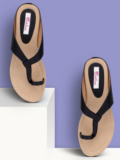 women solid slip on flat sandal - 21676619 -  Standard Image - 0