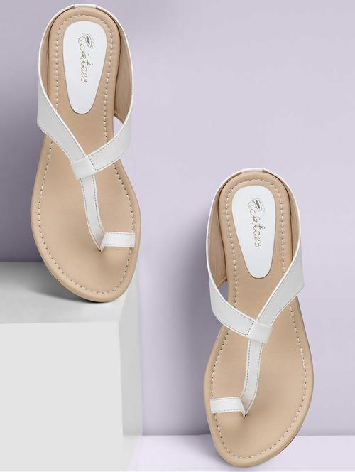 women solid slip on flat sandal - 21676622 -  Standard Image - 0