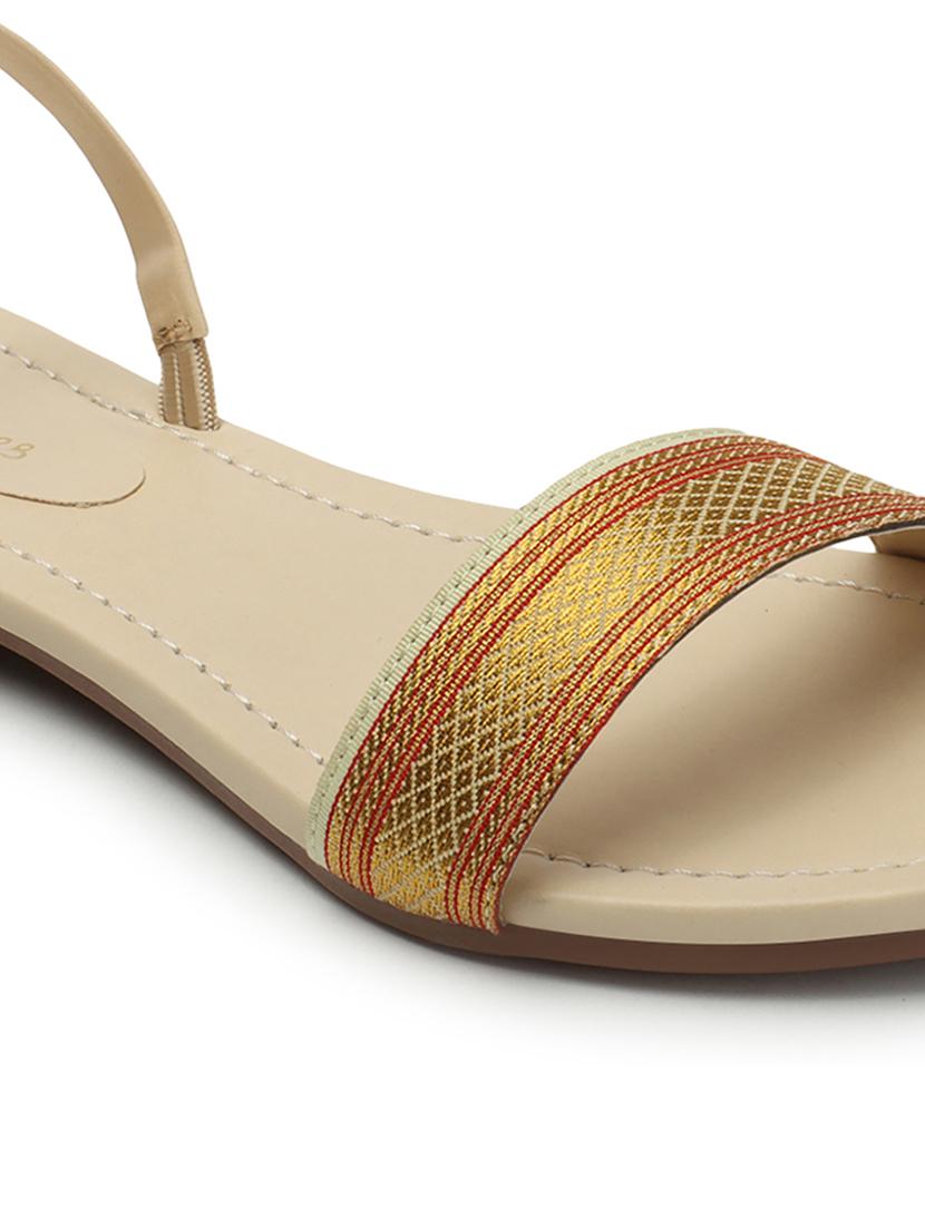 women self design back strap sandal - 21676643 -  Standard Image - 1