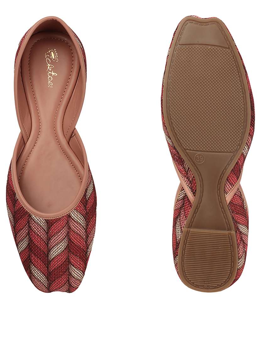 women textured slip on jutis  - 21676671 -  Standard Image - 1