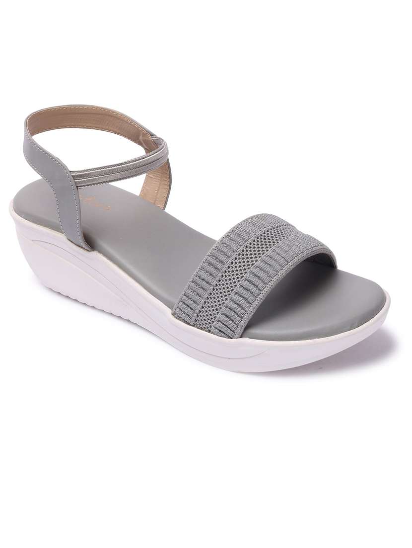 women solid back strap sandal - 21676685 - Standard Image - 1