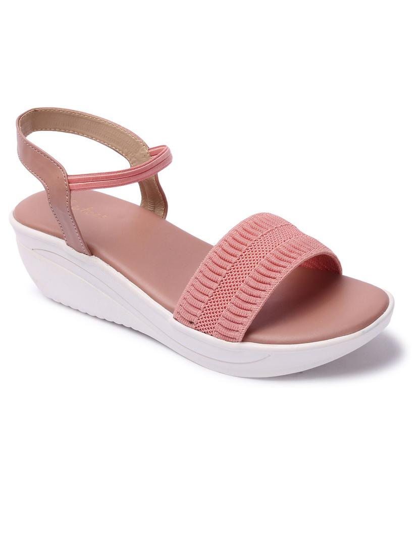 women solid back strap wedge - 21676686 -  Standard Image - 1