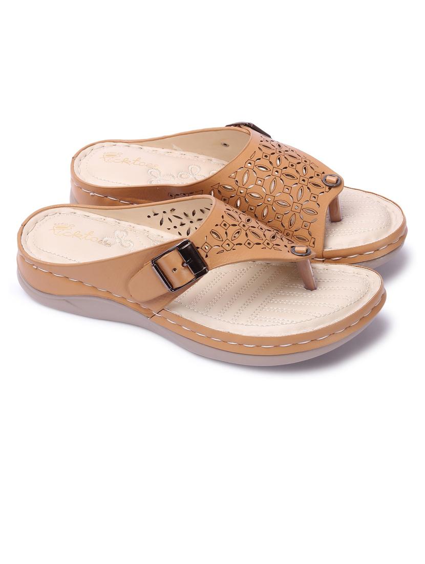women cut work toe separator sandal - 21676695 - Standard Image - 1